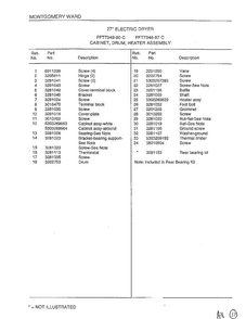 Cabinet/drum/heater Page 2 Diagram and Parts List for 7348-80C  Frigidaire Dryer