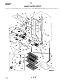 CABINET / CONTROL / SHELVES Diagram and Parts List for R22CW3  Frigidaire Freezer