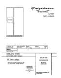 COVER Diagram and Parts List for GS23HSZCC2  Frigidaire Refrigerator