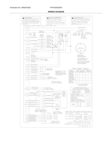 Wiring Diagram Diagram and Parts List for FFFW5000QW0  Frigidaire Washer