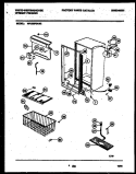 CABINET PARTS Diagram and Parts List for WFU20F5AW2  Frigidaire Freezer