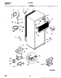 SYSTEM Diagram and Parts List for FRT16RSCW2  Frigidaire Refrigerator