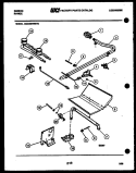 BURNER PARTS Diagram and Parts List for CGC4M4WSTE  Gibson Range