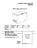 COVER Diagram and Parts List for FFC07M2AW1  Frigidaire Freezer
