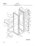 REFRIGERATOR DOOR Diagram and Parts List for GLHS267ZAW0  Frigidaire Refrigerator