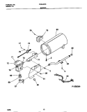 BURNER Diagram and Parts List for FDG546RET0  Frigidaire Dryer