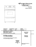 COVER Diagram and Parts List for FEF336ASD  Frigidaire Range