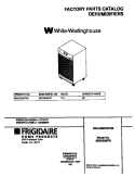 COVER Diagram and Parts List for MDDQ50FW2  Frigidaire Dehumidifier