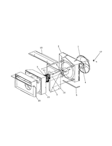 Air Handling Diagram and Parts List for 25370186001  Kenmore Air Conditioner