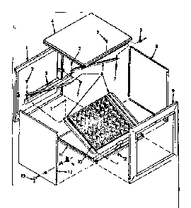 Filter compartment kit Diagram and Parts List for 86774774  Frigidaire Heater