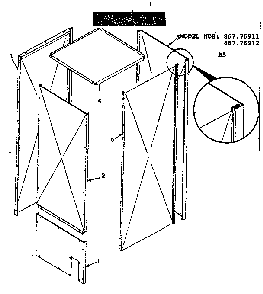 Plenum assembly Diagram and Parts List for 86776911  Frigidaire Air Conditioner