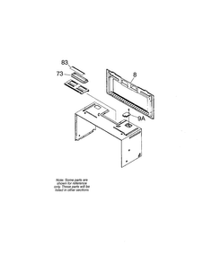Installation Parts And Kits Diagram and Parts List for CFMT144G1W1  Frigidaire Microwave