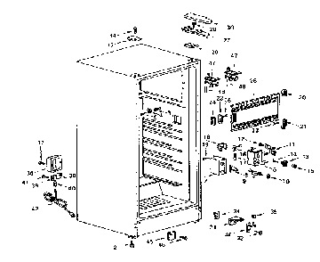 Part Location Diagram of 300026 Maytag Refrigerator cabinet hole plug