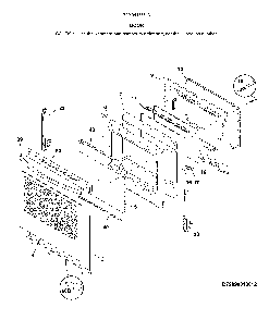 Door Diagram and Parts List for 79094143313  Kenmore Range