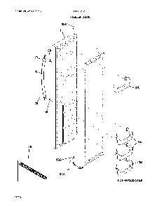 Freezer door Diagram and Parts List for LFSS2312TP4  Frigidaire Refrigerator