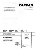 COVER Diagram and Parts List for TEF303BWA  Tappan Range
