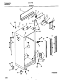 CABINET Diagram and Parts List for MRT21PNED0  Frigidaire Refrigerator