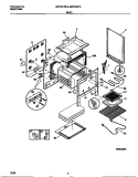 BODY Diagram and Parts List for MEF303PCWC  Frigidaire Range