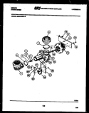 MOTOR PUMP PARTS Diagram and Parts List for SU24P4KVLB  Gibson Dishwasher