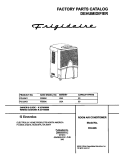 COVER Diagram and Parts List for FDL60K1  Frigidaire Dehumidifier