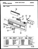 CONSOLE AND CONTROL PARTS Diagram and Parts List for 61-1092-10-00  Tappan Dishwasher
