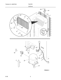 SYSTEM Diagram and Parts List for R22CWF2  Frigidaire Refrigerator