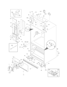 Cabinet Diagram and Parts List for E23BC78IPSG  Electrolux Refrigerator