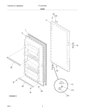 Part Location Diagram of 297352500 Frigidaire Outer Door Panel