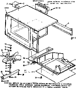 Cavity Parts Diagram and Parts List for 5649907910  Kenmore Microwave