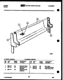 BACKGUARD Diagram and Parts List for 32-2537-00-01  Tappan Range