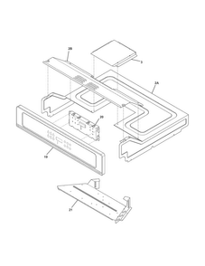 Part Location Diagram of 139038123 Frigidaire CONTROL PANEL ASSEM