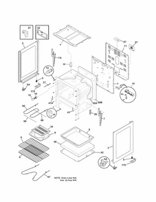 Body Diagram and Parts List for 79093003310  Kenmore Range