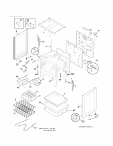Body Diagram and Parts List for 79093003311  Kenmore Range