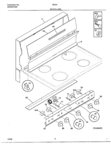 Part Location Diagram of 316034113 Frigidaire PANEL-CONTROL