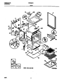 BODY Diagram and Parts List for FEF368CCTF  Frigidaire Range