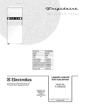 COVER Diagram and Parts List for FLGB8200DS0  Frigidaire Washer Dryer Combo