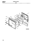 DOOR Diagram and Parts List for FEB796BBBA  Frigidaire Microwave Oven Combo