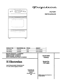 COVER Diagram and Parts List for FEFL88ASA  Frigidaire Range