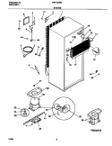 SYSTEM Diagram and Parts List for FRT18KRGD1  Frigidaire Refrigerator