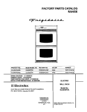 COVER Diagram and Parts List for GLEB30T8ABA  Frigidaire Wall Oven