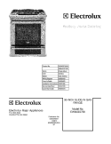 COVER Diagram and Parts List for EW30GS75KSA  Electrolux Range