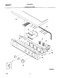 CONTROLS / TOP PANEL Diagram and Parts List for FSG446RHS2  Frigidaire Dryer