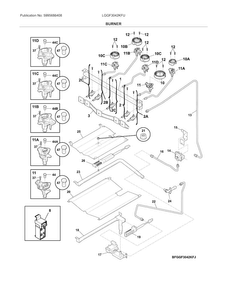 Part Location Diagram of 5304506557 Frigidaire HARNESS