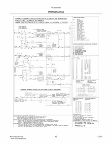 Wiring Diagram Diagram and Parts List for 79046893904  Kenmore Range