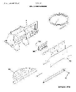 Dispenser Diagram and Parts List for LFSS2312TP4  Frigidaire Refrigerator