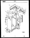 CABINET PARTS Diagram and Parts List for RT19F7WX3D  Gibson Refrigerator