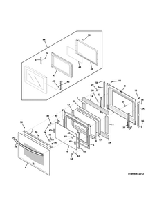 Doors Diagram and Parts List for 79049612314  Kenmore Microwave