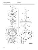 MOTOR & PUMP Diagram and Parts List for FDS252RBS2  Frigidaire Dishwasher