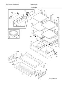 Part Location Diagram of 5304531167 Frigidaire SHELF ASSEMBLY
