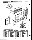 CABINET AND INSTALLATION PARTS Diagram and Parts List for AC065L7A1  Frigidaire Air Conditioner